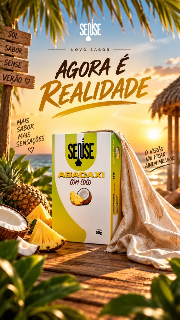 Abacaxi com Coco Sense: novo sabor, agora é realidade