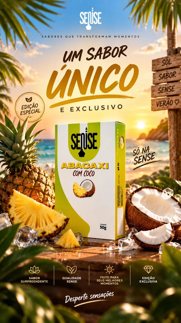Abacaxi com Coco Sense: um sabor único e exclusivo, edição especial